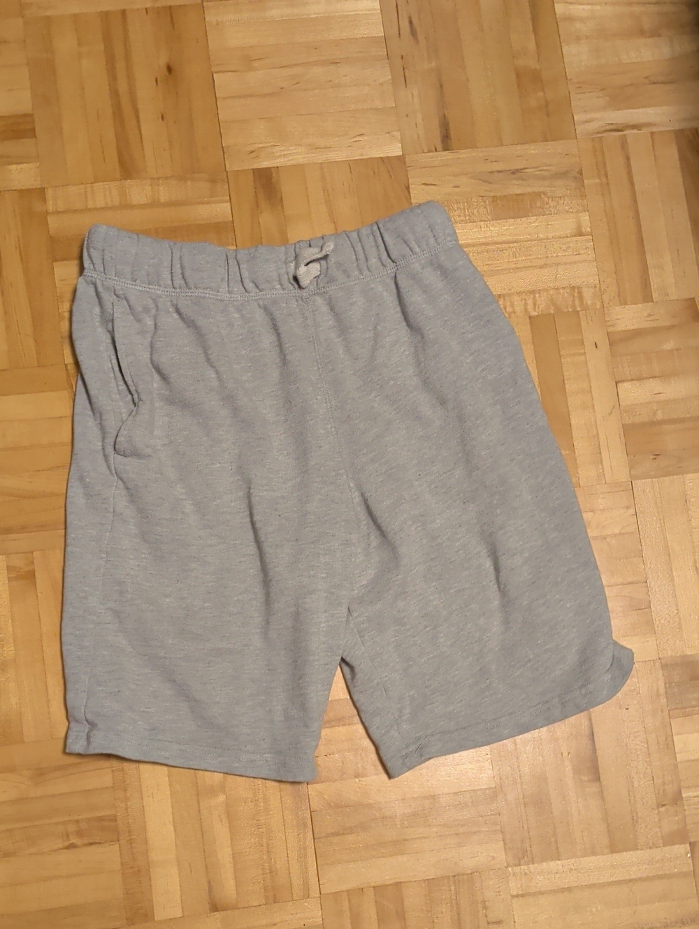 The Children's Place Light Heather Gray Athletic Shorts with Drawstring